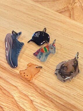 Hoka Yankees My Little Pony Mini Resin Charms — Dog, Sneaker, Cap & Oyster
